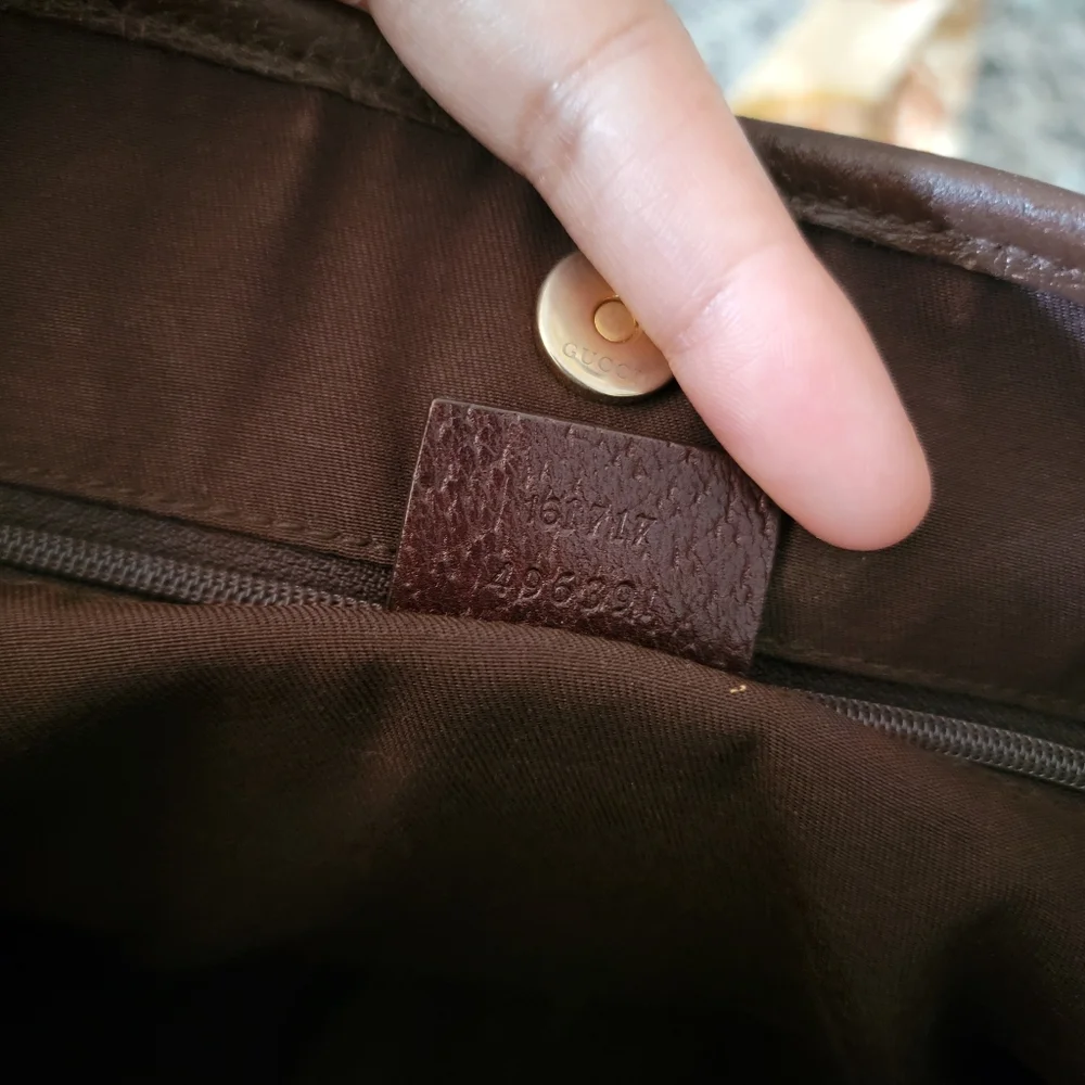 SALE🎉 RARE Authentic Gucci Sherry Line Web Tote Shoulder Bag - Picture 16 of 17